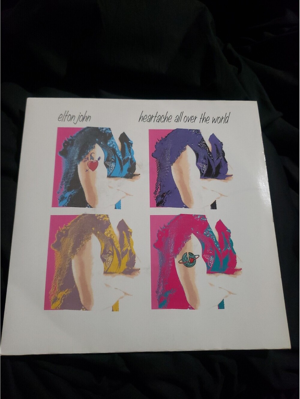 Elton John Heartache All Over The World & Highlander 7" Vinyl